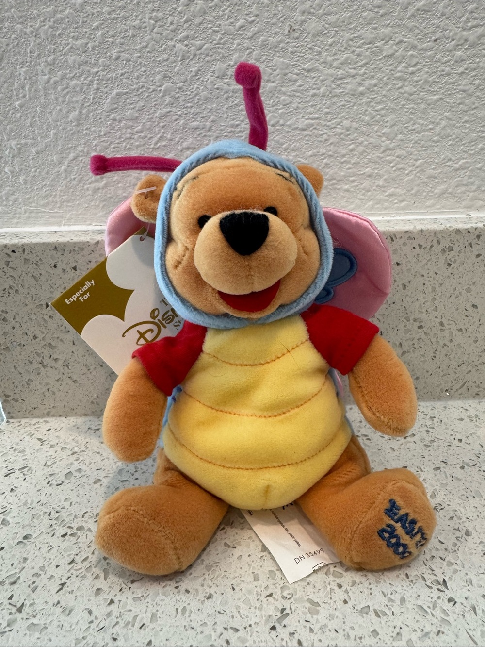 Disney Collectable Easter 2000 Edition Winnie the Pooh Butterfly Outfit Plush